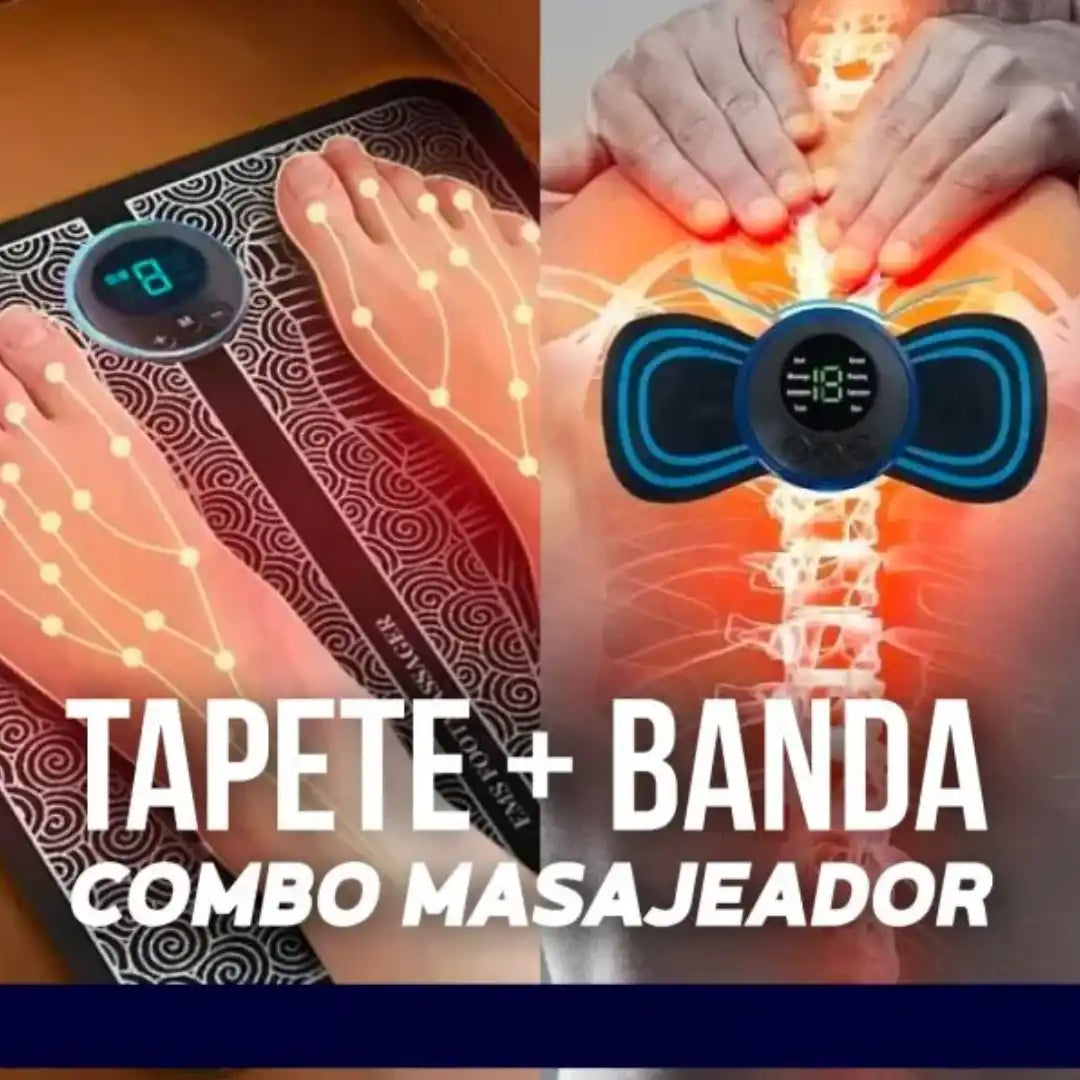 Combo Masajeadores X3: 2 Mariposas de cuello + Tapete🔥