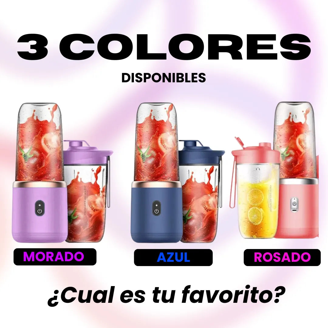 Licuadora Portatil Jugos 2 Vasos